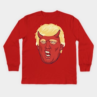 Trump Satan Kids Long Sleeve T-Shirt